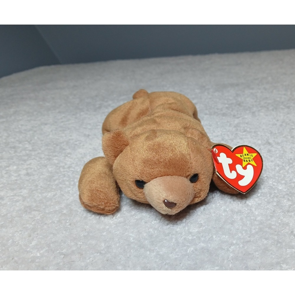Cubbie the Brown Bear Ty The Beanie Babies Collection Style 4010 11-14-93 P.V.C.
